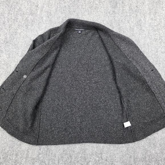 Banana Republic Sweater Womens Small Gray Wool Silk Blend Double Breasted Blazer - Picture 12 of 16